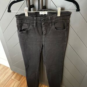 Madewell size 27 roadtripper skinny jeans in black